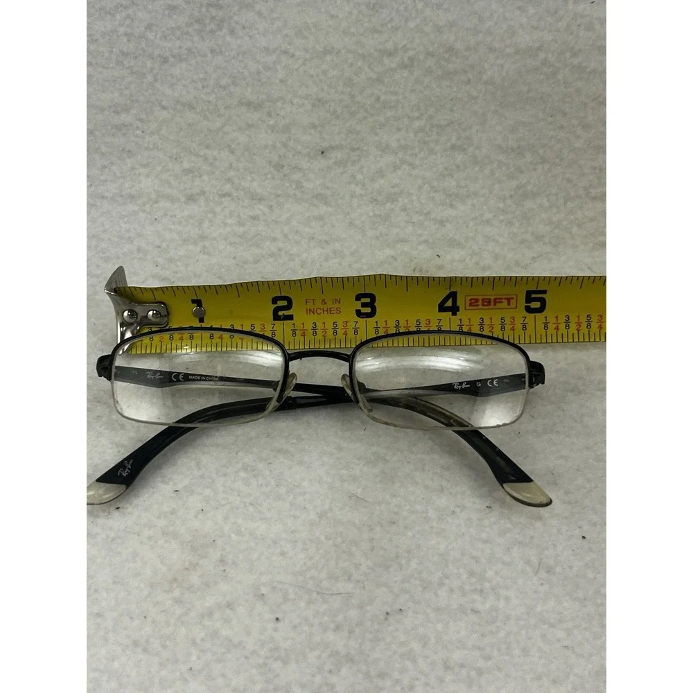 RAY-BAN SPORTS WRAP HALF RIM RB6335 METAL EYEGLASSES FRAMES 56-17-145‎ 113994